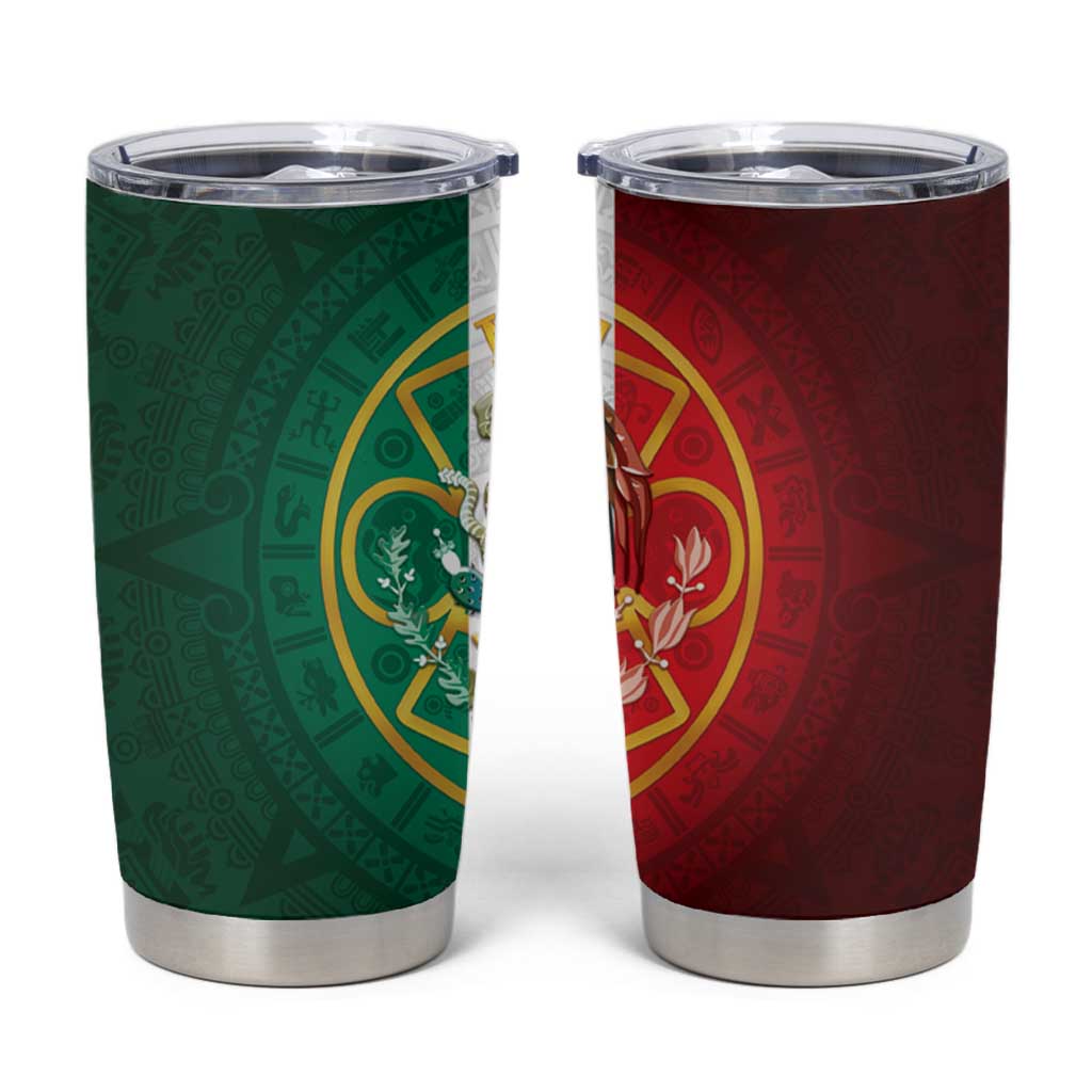 Mexico Aztec Tumbler Cup Flag Style