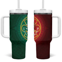 Mexico Aztec Tumbler With Handle Flag Style