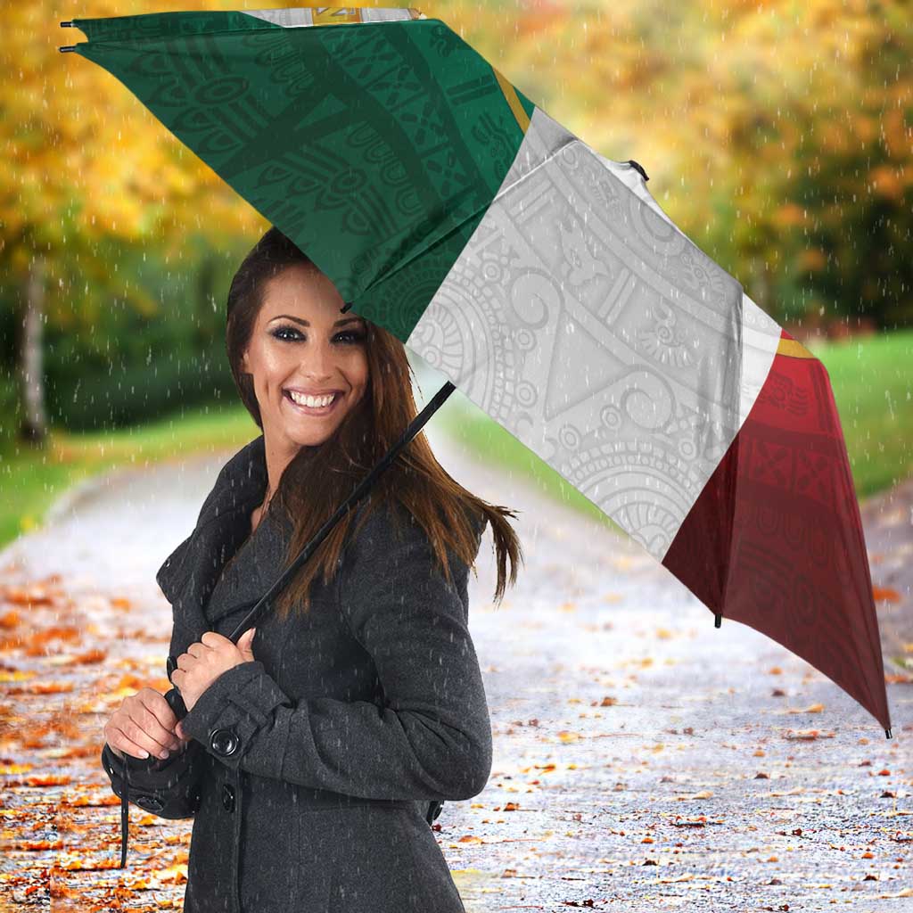 Mexico Aztec Umbrella Flag Style