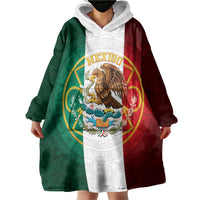 Mexico Aztec Wearable Blanket Hoodie Flag Style