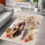 Kentucky 151st Anniversary Horse Racing Area Rug Mint Julep Beige Version LT05