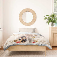 Kentucky 151st Anniversary Horse Racing Bedding Set Mint Julep Beige Version LT05