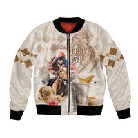Personalized Kentucky 151st Anniversary Horse Racing Bomber Jacket Mint Julep Beige Version LT05