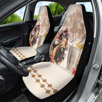 Personalized Kentucky 151st Anniversary Horse Racing Car Seat Cover Mint Julep Beige Version LT05
