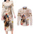 Personalized Kentucky 151st Anniversary Horse Racing Couples Matching Long Sleeve Bodycon Dress and Long Sleeve Button Shirt Mint Julep Beige Version LT05