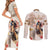 Personalized Kentucky 151st Anniversary Horse Racing Couples Matching Short Sleeve Bodycon Dress and Long Sleeve Button Shirt Mint Julep Beige Version LT05