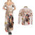 Personalized Kentucky 151st Anniversary Horse Racing Couples Matching Summer Maxi Dress and Long Sleeve Button Shirt Mint Julep Beige Version LT05