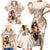 Personalized Kentucky 151st Anniversary Horse Racing Family Matching Short Sleeve Bodycon Dress and Hawaiian Shirt Mint Julep Beige Version LT05