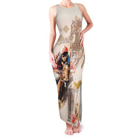 Personalized Kentucky 151st Anniversary Horse Racing Family Matching Tank Maxi Dress and Hawaiian Shirt Mint Julep Beige Version LT05