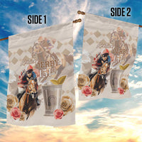 Kentucky 151st Anniversary Horse Racing Garden Flag Mint Julep Beige Version LT05