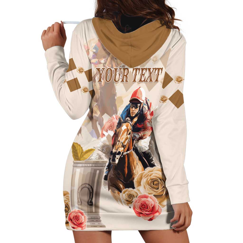 Personalized Kentucky 151st Anniversary Horse Racing Hoodie Dress Mint Julep Beige Version LT05