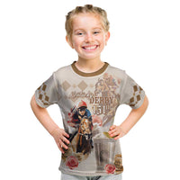 Personalized Kentucky 151st Anniversary Horse Racing Kid T Shirt Mint Julep Beige Version LT05