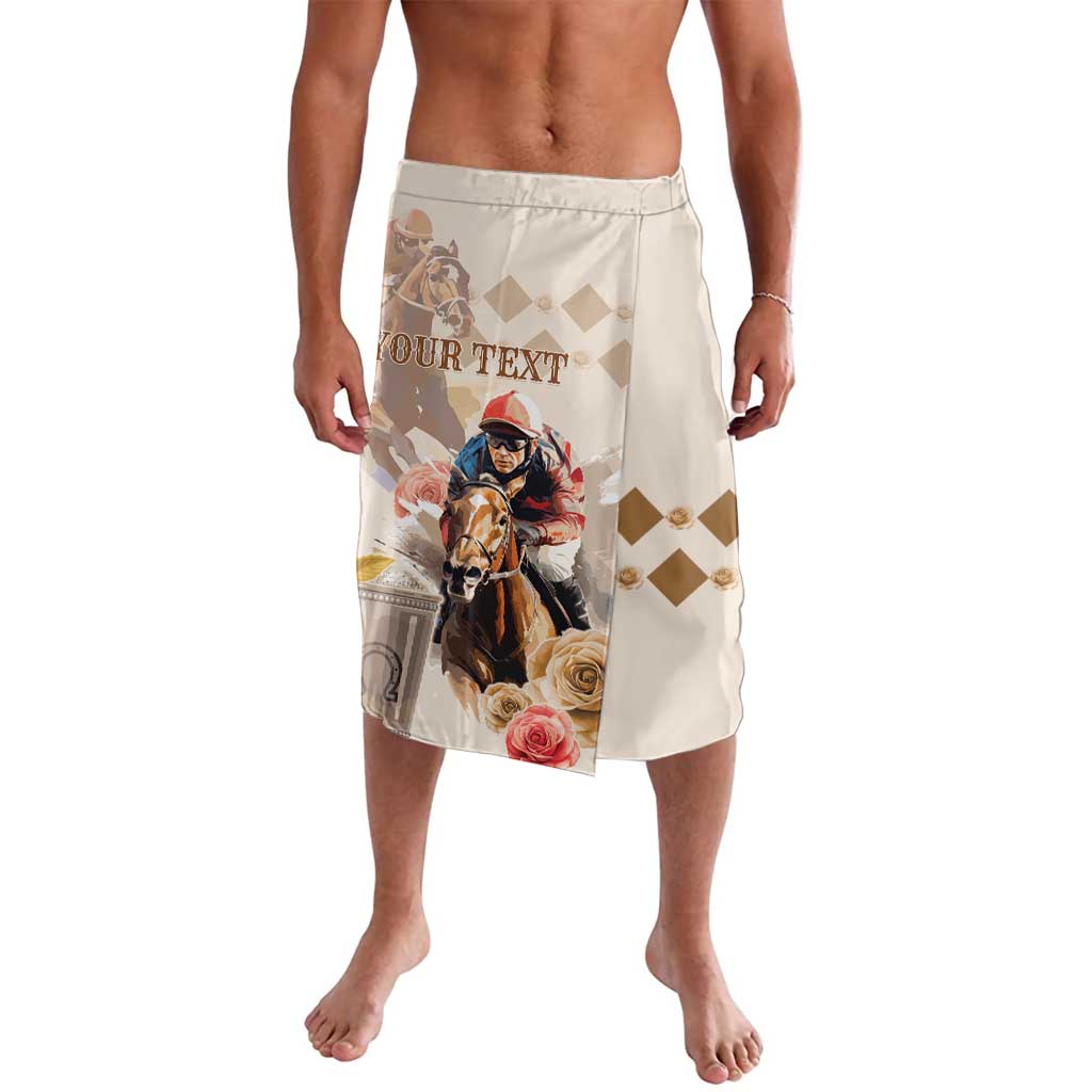 Personalized Kentucky 151st Anniversary Horse Racing Lavalava Mint Julep Beige Version LT05