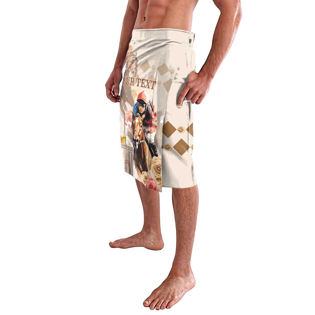 Personalized Kentucky 151st Anniversary Horse Racing Lavalava Mint Julep Beige Version LT05