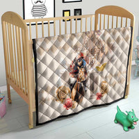 Kentucky 151st Anniversary Horse Racing Quilt Mint Julep Beige Version LT05