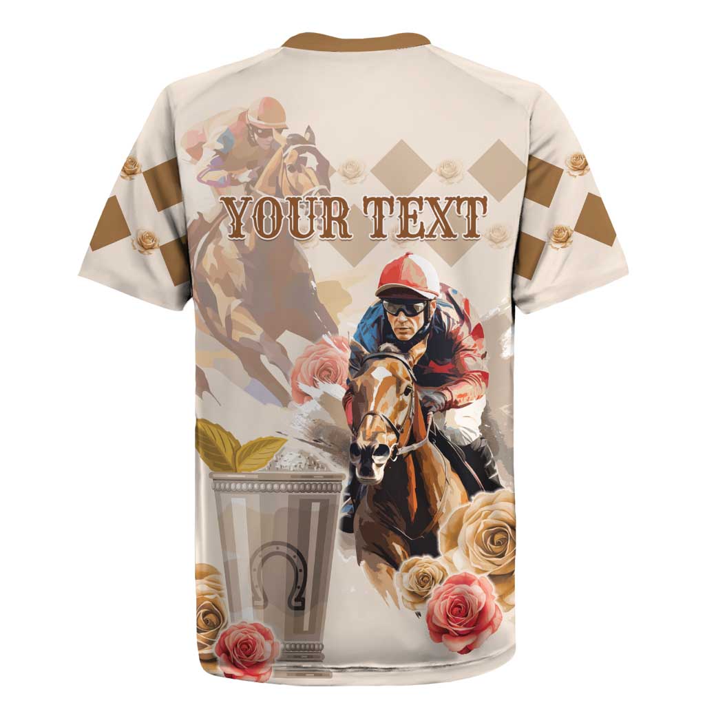 Personalized Kentucky 151st Anniversary Horse Racing Rugby Jersey Mint Julep Beige Version LT05