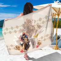 Kentucky 151st Anniversary Horse Racing Sarong Mint Julep Beige Version LT05