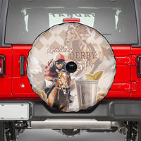 Kentucky 151st Anniversary Horse Racing Spare Tire Cover Mint Julep Beige Version LT05