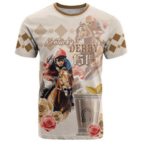 Personalized Kentucky 151st Anniversary Horse Racing T Shirt Mint Julep Beige Version LT05