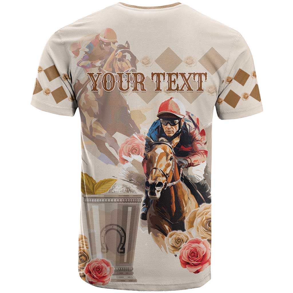 Personalized Kentucky 151st Anniversary Horse Racing T Shirt Mint Julep Beige Version LT05