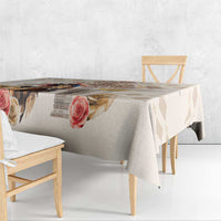 Kentucky 151st Anniversary Horse Racing Tablecloth Mint Julep Beige Version LT05