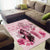 Kentucky Horse Racing Area Rug 151st Anniversary Mint Julep Pink Version LT05