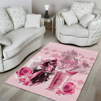 Kentucky Horse Racing Area Rug 151st Anniversary Mint Julep Pink Version LT05