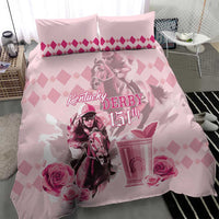 Kentucky Horse Racing Bedding Set 151st Anniversary Mint Julep Pink Version LT05