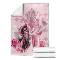 Kentucky Horse Racing Blanket 151st Anniversary Mint Julep Pink Version LT05
