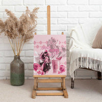 Kentucky Horse Racing Canvas Wall Art 151st Anniversary Mint Julep Pink Version LT05