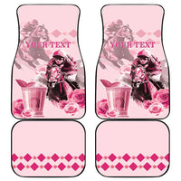 Personalized Kentucky Horse Racing Car Mats 151st Anniversary Mint Julep Pink Version LT05
