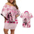 Personalized Kentucky Horse Racing Couples Matching Off Shoulder Short Dress and Hawaiian Shirt 151st Anniversary Mint Julep Pink Version LT05
