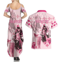 Personalized Kentucky Horse Racing Couples Matching Summer Maxi Dress and Hawaiian Shirt 151st Anniversary Mint Julep Pink Version LT05