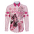 Personalized Kentucky Horse Racing Family Matching Long Sleeve Bodycon Dress and Hawaiian Shirt 151st Anniversary Mint Julep Pink Version LT05