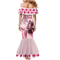 Personalized Kentucky Horse Racing Family Matching Mermaid Dress and Hawaiian Shirt 151st Anniversary Mint Julep Pink Version LT05