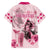 Personalized Kentucky Horse Racing Family Matching Off The Shoulder Long Sleeve Dress and Hawaiian Shirt 151st Anniversary Mint Julep Pink Version LT05