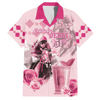 Personalized Kentucky Horse Racing Hawaiian Shirt 151st Anniversary Mint Julep Pink Version LT05