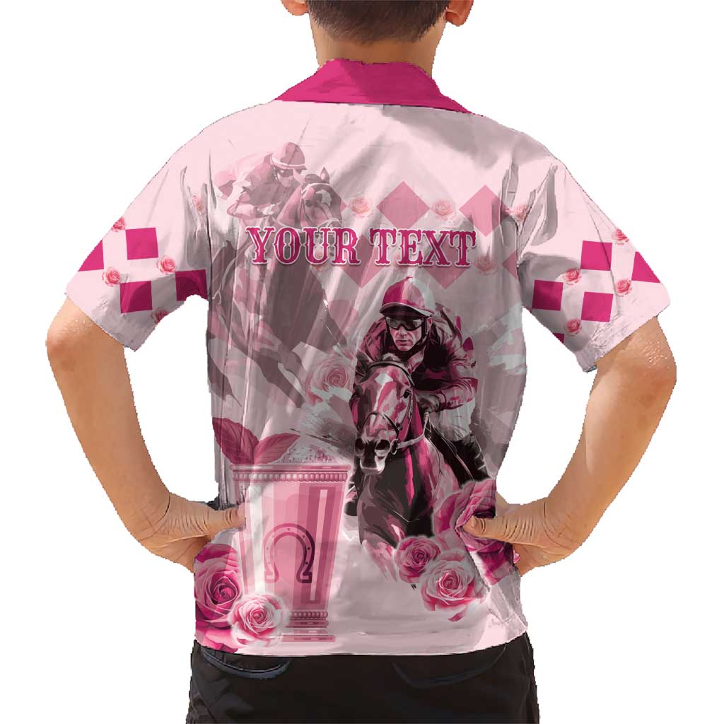 Personalized Kentucky Horse Racing Hawaiian Shirt 151st Anniversary Mint Julep Pink Version LT05