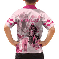 Personalized Kentucky Horse Racing Kid Hawaiian Shirt 151st Anniversary Mint Julep Pink Version LT05