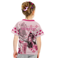 Personalized Kentucky Horse Racing Kid T Shirt 151st Anniversary Mint Julep Pink Version LT05