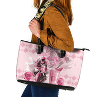 Kentucky Horse Racing Leather Tote Bag 151st Anniversary Mint Julep Pink Version LT05