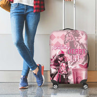 Kentucky Horse Racing Luggage Cover 151st Anniversary Mint Julep Pink Version LT05