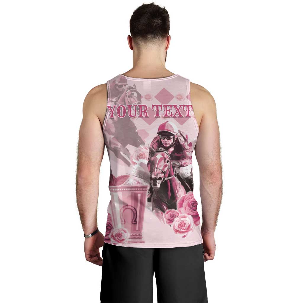 Personalized Kentucky Horse Racing Men Tank Top 151st Anniversary Mint Julep Pink Version LT05