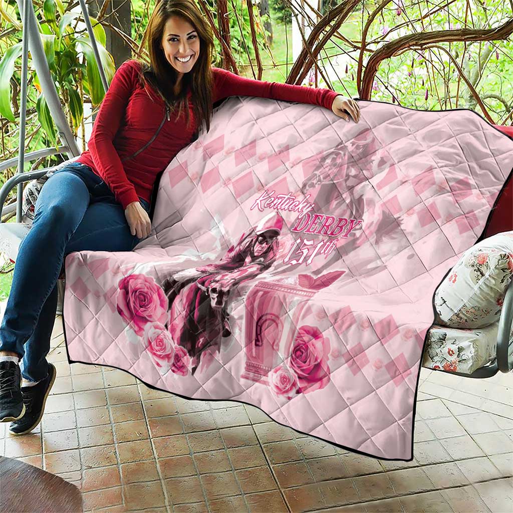 Kentucky Horse Racing Quilt 151st Anniversary Mint Julep Pink Version LT05