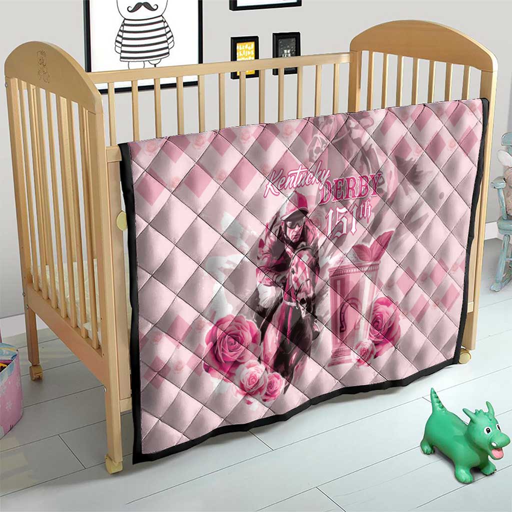Kentucky Horse Racing Quilt 151st Anniversary Mint Julep Pink Version LT05