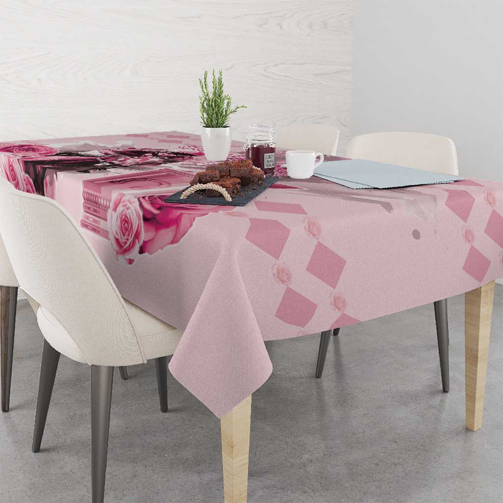 Kentucky Horse Racing Tablecloth 151st Anniversary Mint Julep Pink Version LT05