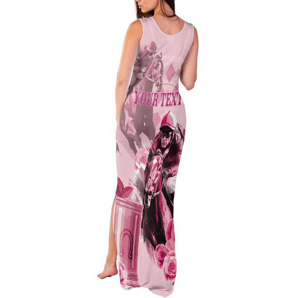 Personalized Kentucky Horse Racing Tank Maxi Dress 151st Anniversary Mint Julep Pink Version LT05