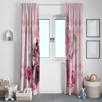 Kentucky Horse Racing Window Curtain 151st Anniversary Mint Julep Pink Version LT05