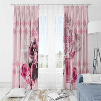 Kentucky Horse Racing Window Curtain 151st Anniversary Mint Julep Pink Version LT05