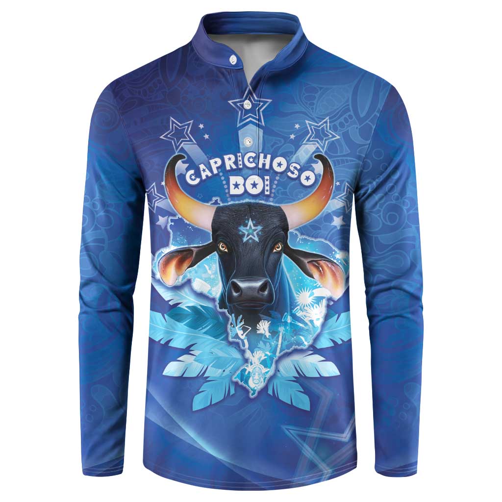 Personalized Boi Caprichoso Button Sweatshirt Brazil Folklore Festival - Wonder Print Shop